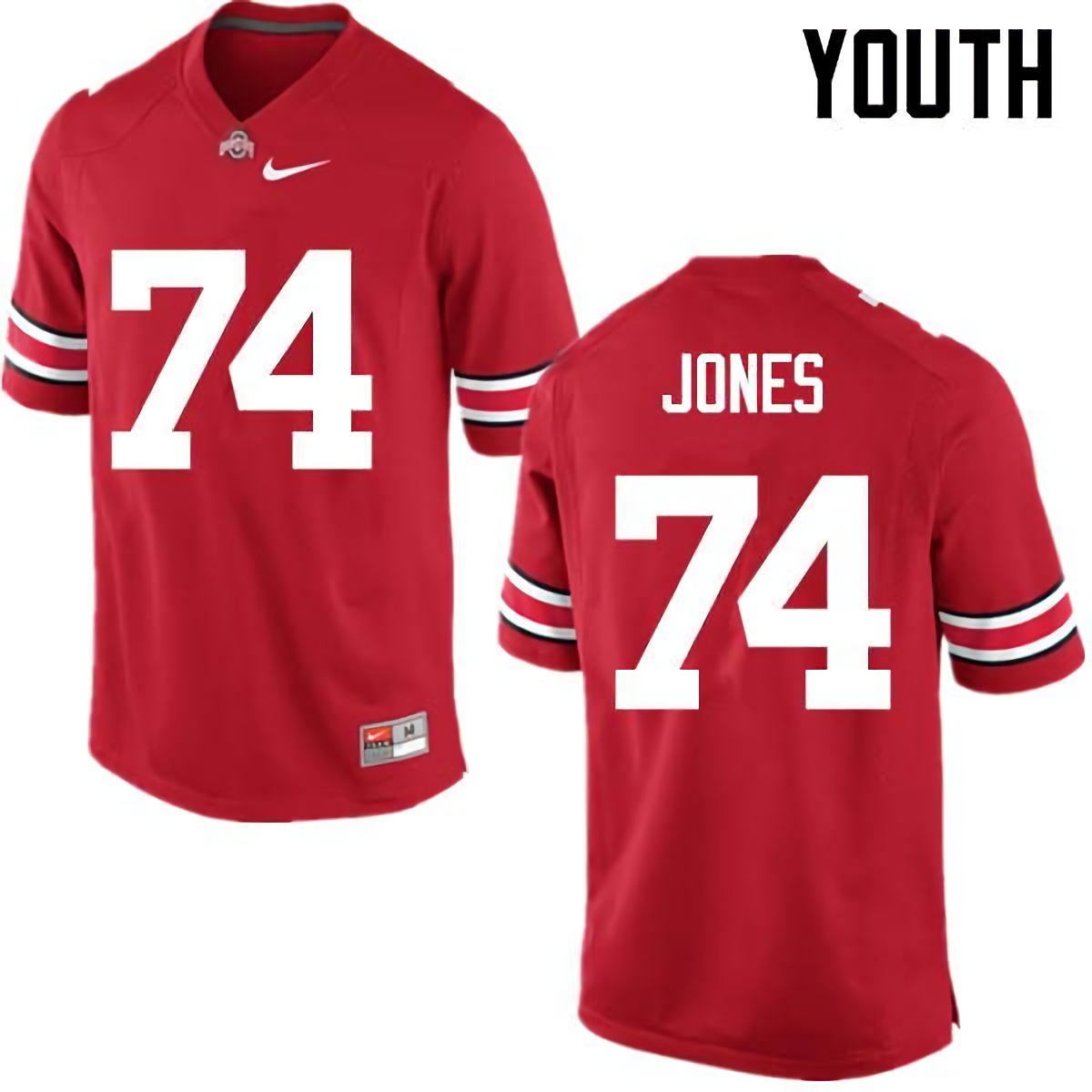 Jamarco Jones Ohio State Buckeyes Youth NCAA #74 Nike Red College Stitched Football Jersey VVV8056GI